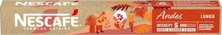 Café em Cápsula Compatível com Nespresso Nescafé Farmers Origins Andes 10 Cápsulas