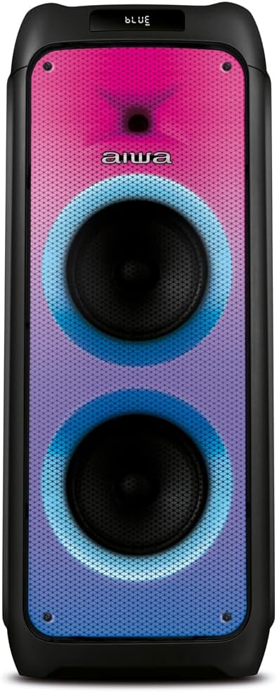 Caixa de Som PartyBox AIWA PB-06 Bluetooth 20H RGB USB TWS Preto