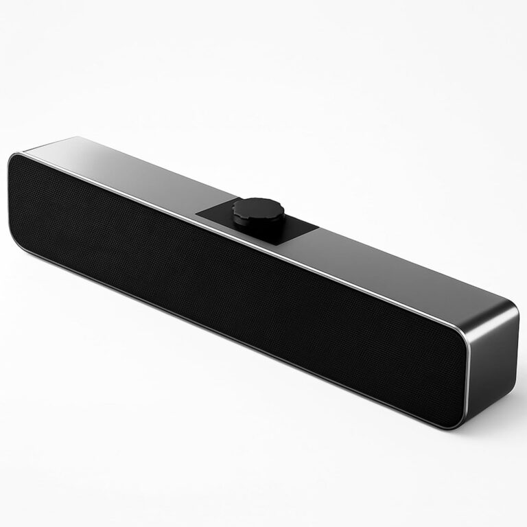 Caixa de Som – Soundbar Estéreo USB para PC Computador TV – Som Potente com Efeito Estéreo e Modo Auxiliar