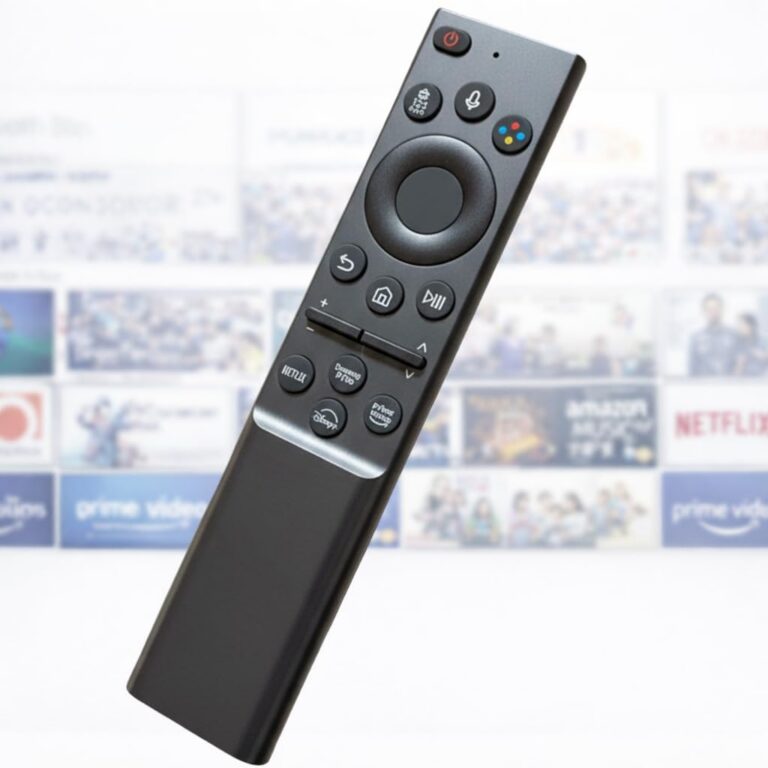 Controle Remoto Compatível Samsung para Smart TV — Teclas de Atalho para Netflix, Prime Video e + 2 – Funciona em Modelos 4K, QLED, Crystal, Neo QLED e OLED — Não Precisa Configurar