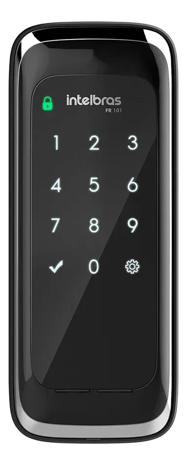 Fechadura Digital De Sobrepor Intelbras Fr 101 Preto