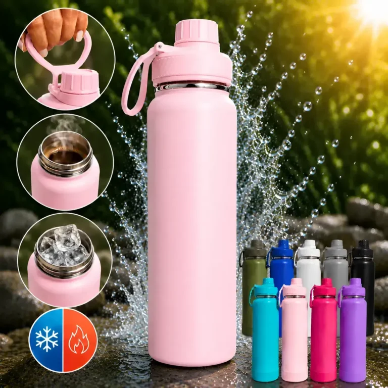 Garrafa Térmica 800ml Agua Café Inox Academia Quente E Frio