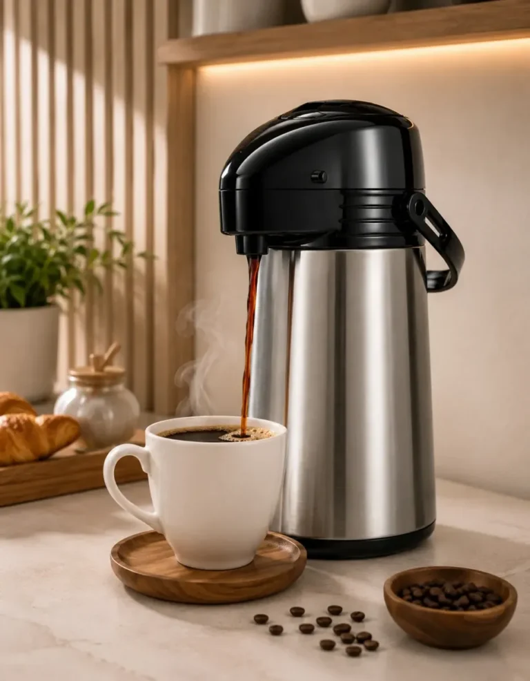 Garrafa Térmica Café Agua Chimarrão Inox Bomba De Pressão 1l Inox