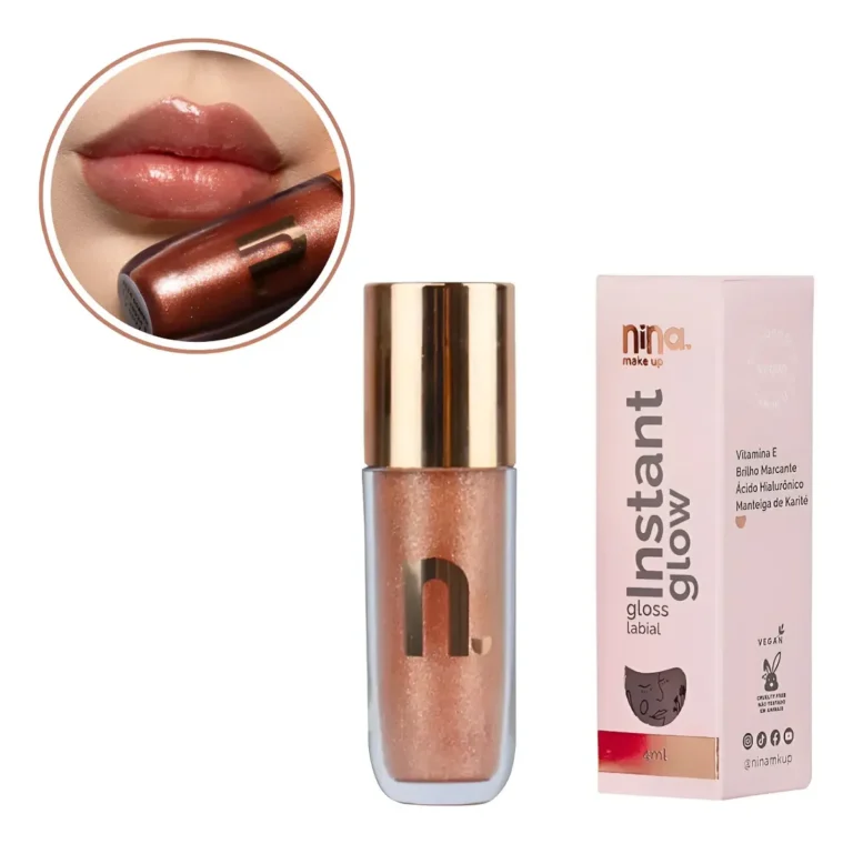 Gloss Labial Glitter Instat Glow Nina Makeup – Escolha A Cor