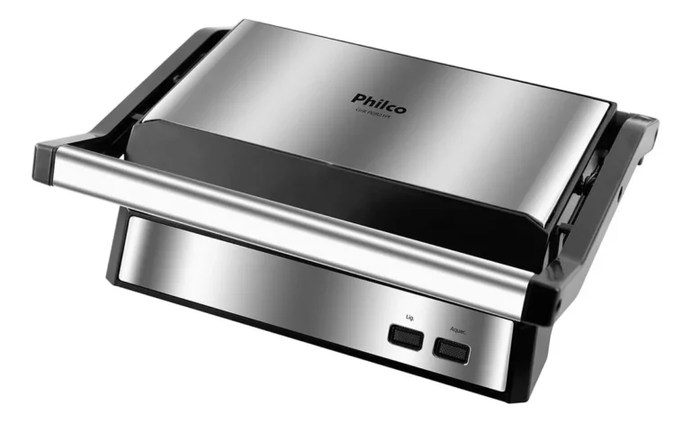 Grill E Sanduicheira Pgr21pi Maxx Clean 1000w Cinza Philco 127v