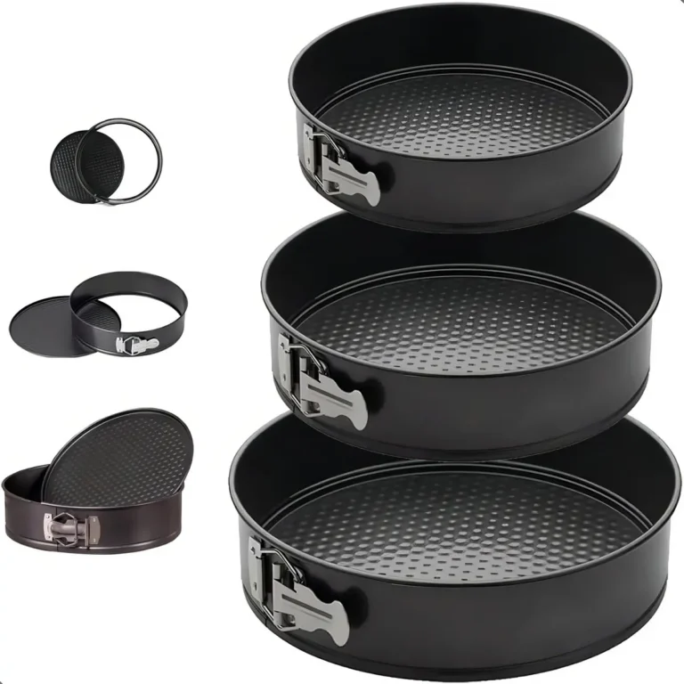 Kit 3 Formas Para Bolo Torta C/ Fundo Removível Antiaderente Talberg Cor Preto