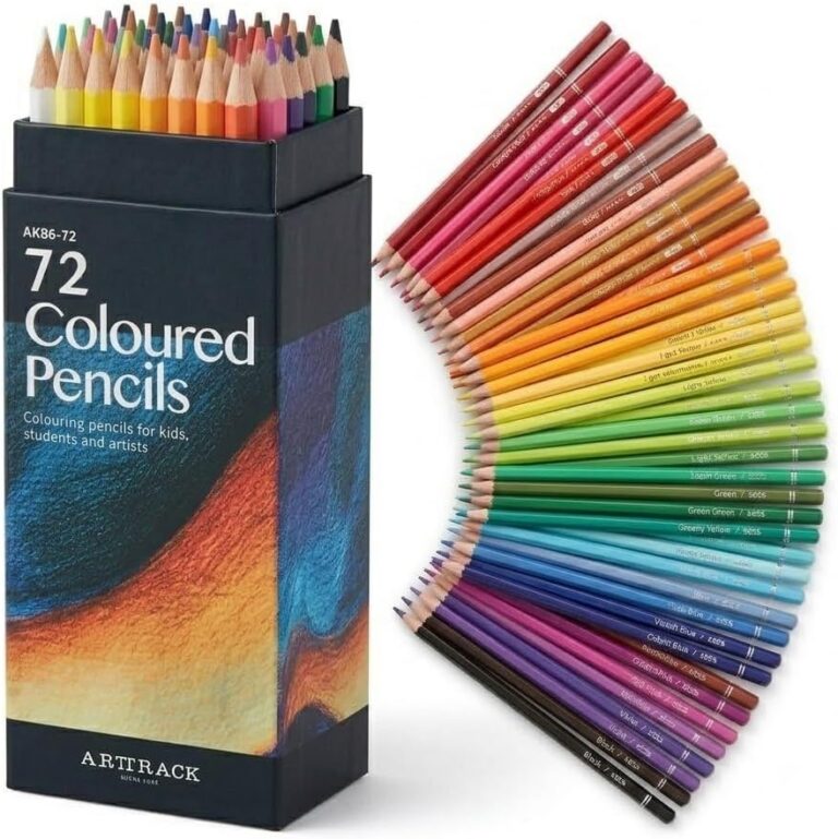 Kit 72 Lápis de Cor Profissional com Estojo de Armazenamento, Lápis de Colorir Macio e Aveludado, Ideal para Desenho, Pintura, Esboço, Presente Criativo para Artistas Adultos e Iniciantes
