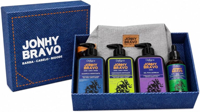 Kit Dia dos Pais Jonhy Bravo para Barba e Cabelo e Bigode – Presente