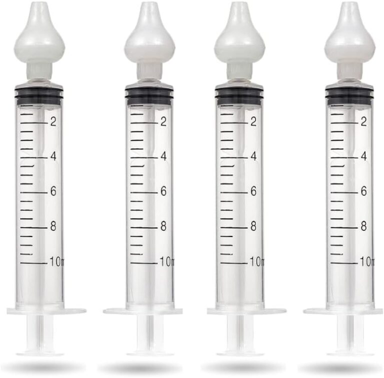 Kit com 2 Seringas de Sucção Nasal 10ml para Lavagem e Higiene Nasal, Limpeza Suave, Reutilizável e Fácil de Usar (2)