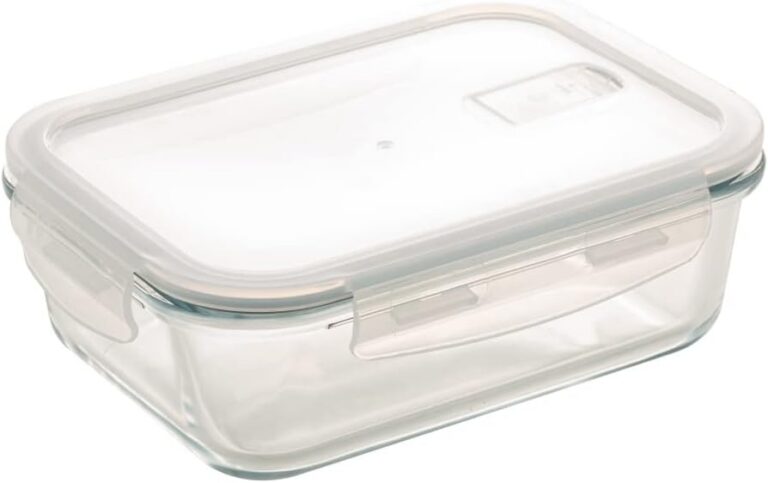 LYOR – Pote Hermético de Vidro Borossilicato Resistente a Calor com Tampa Plástica 1L