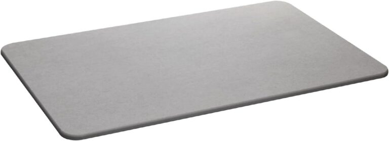 LYOR – Tapete de Pedra Diatomita para Banheiro Cinza 60cm x 39cm
