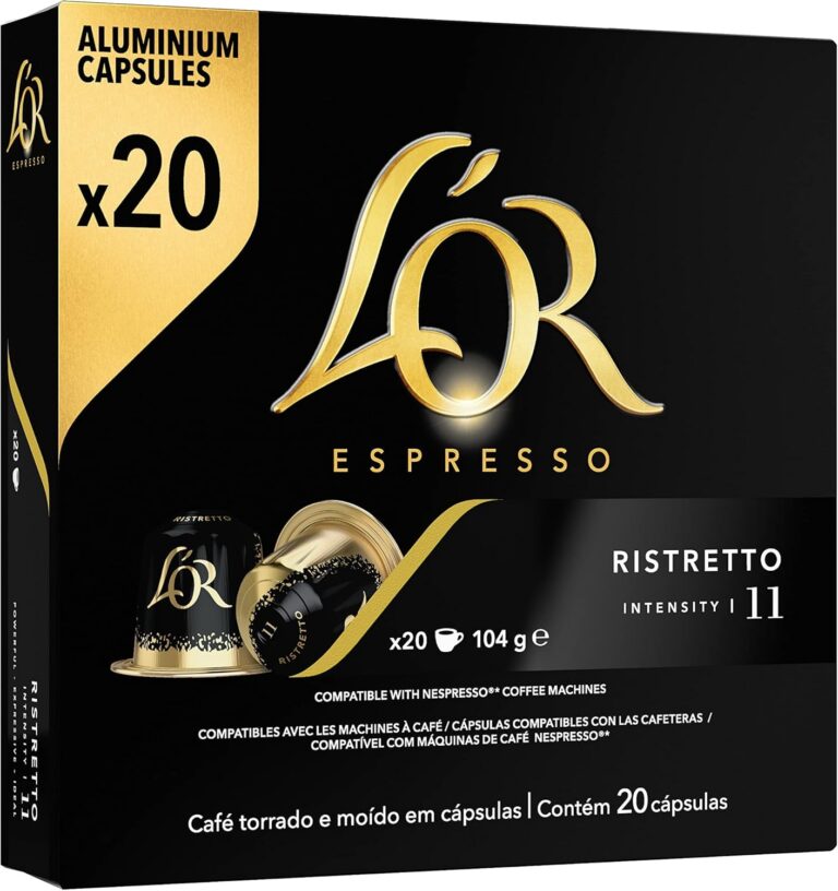 L’OR Café L’Or Cápsula Ristretto – 1 Unidade Com 20 Cápsulas