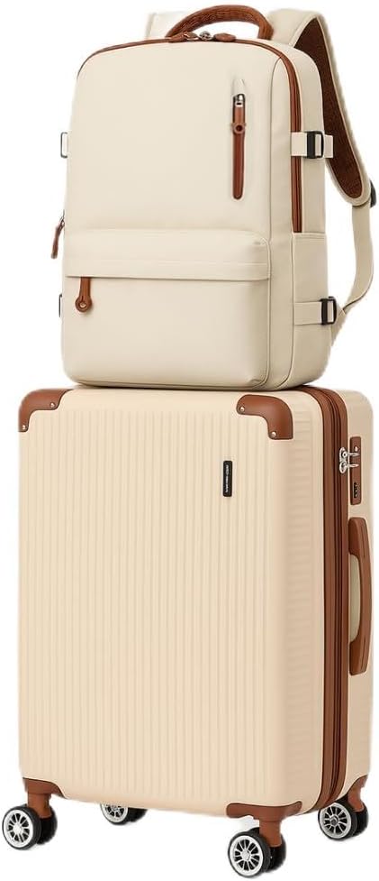 Mala de Bordo 10kg Mochila Bagagem de Mão com 4 Rodas Duplas 360° | Mala de Viagem, Expansivel, Aprovada ANAC, Cadeado AntiFurto TSA, Alça Lateral, com Divisória, Leve, Resistente