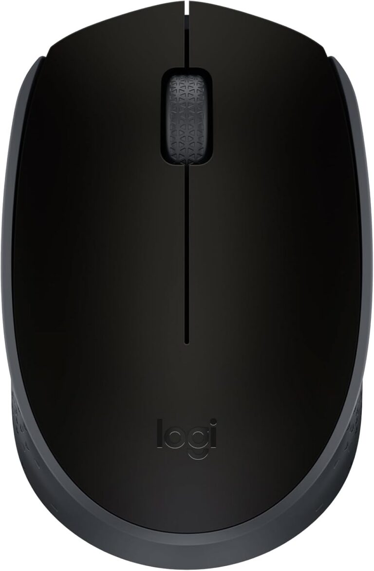 Mouse sem fio Logitech M170 com Design Ambidestro Compacto, Conexão USB e Pilha Inclusa – Preto
