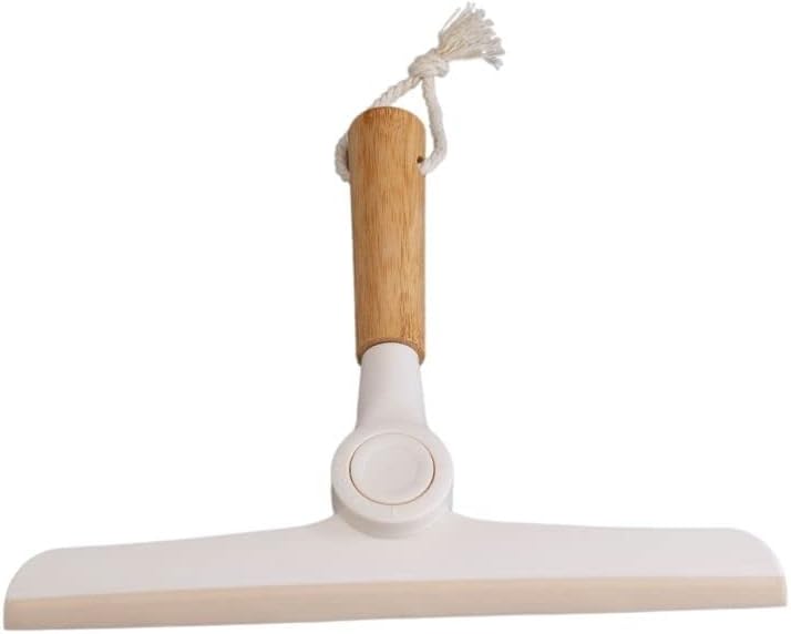 Oikos – Rodo Dobrável para Pia com Cabo de Bambu e Silicone | Seca bancada, limpa vidros, banheiro, cozinha, cabo ergonômico, armazenamento compacto, resistente, fácil limpeza