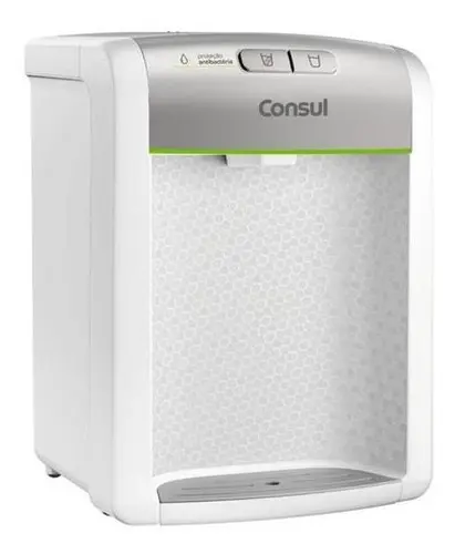 Purificador De Água Consul Refrigerado Natural E Gelada Com Proteção Antibactérias Bivolt Consul Branco – Cpb34asvna