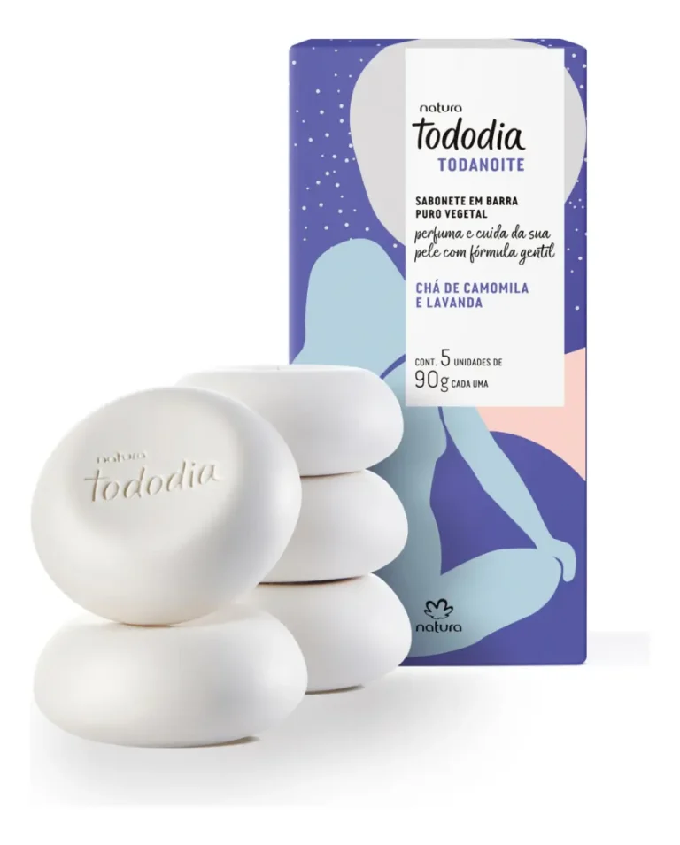 Sabonete Natura Chá De Camomila E Lavanda Tododia 5 Uni 90 Gr