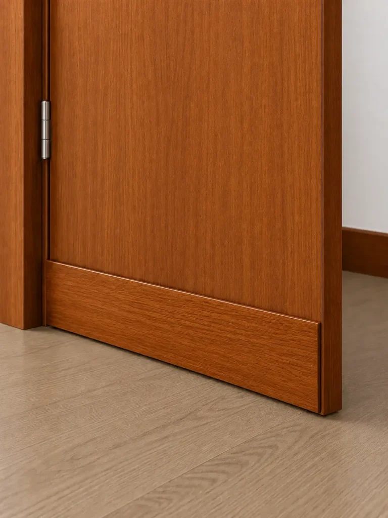 Salva Protetor De Porta 3,5×10,5cm Madeira/branco/preto