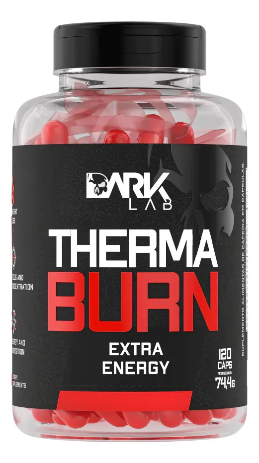 Termogênico Therma Burn 210mg De Cafeína 120 Caps Dark Lab Sabor Sem Sabor