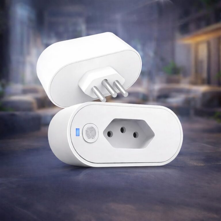 Tomada Inteligente Wi Fi Bivolt Smart Plug Com Monitor De Consumo Compatível Com Alexa Google Home App Tuya Smart Life Automação Residencial Linha A Premium