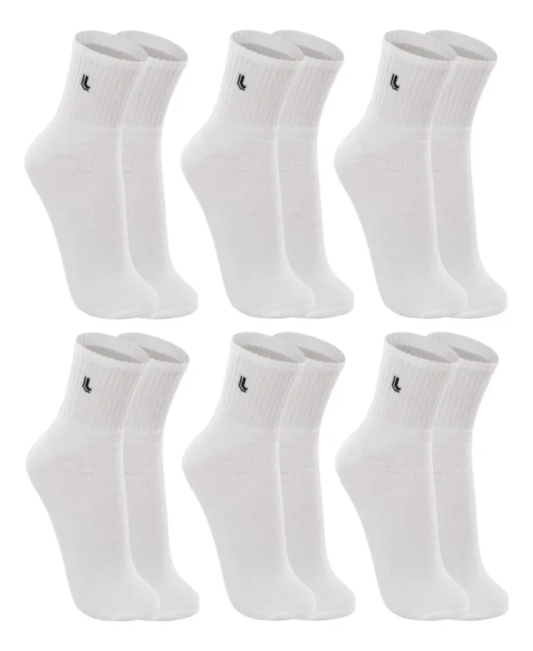 6 Pares Meias Lupo Sport Cano Médio Alto Academia Original