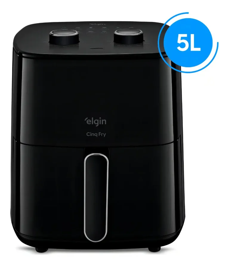 Air Fryer Fritadeira Elgin Cinq Fry 5L 1.500W Preta