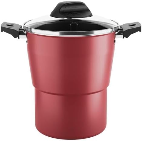 Brinox – Cuscuzeira 2L Especiarias Antiaderente – Cereja