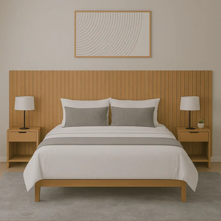 Cabeceira Cama Casal King Box 2,40×1,06m Ripado 100% Mdf