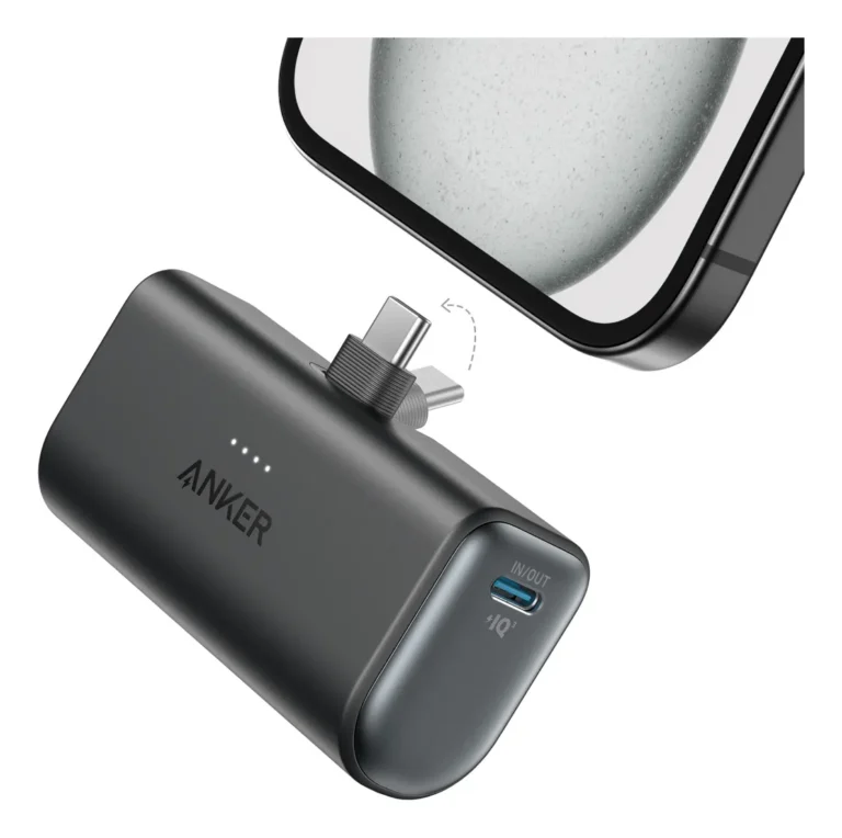 Carregador Portátil Power Bank Pocket Anker 5000mah Usb-c Preto