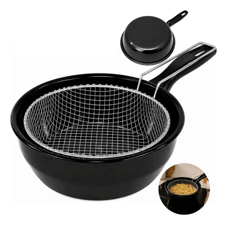 Frigideira Fritadeira Fogão Indução C/ Cesto De Fritura 20cm