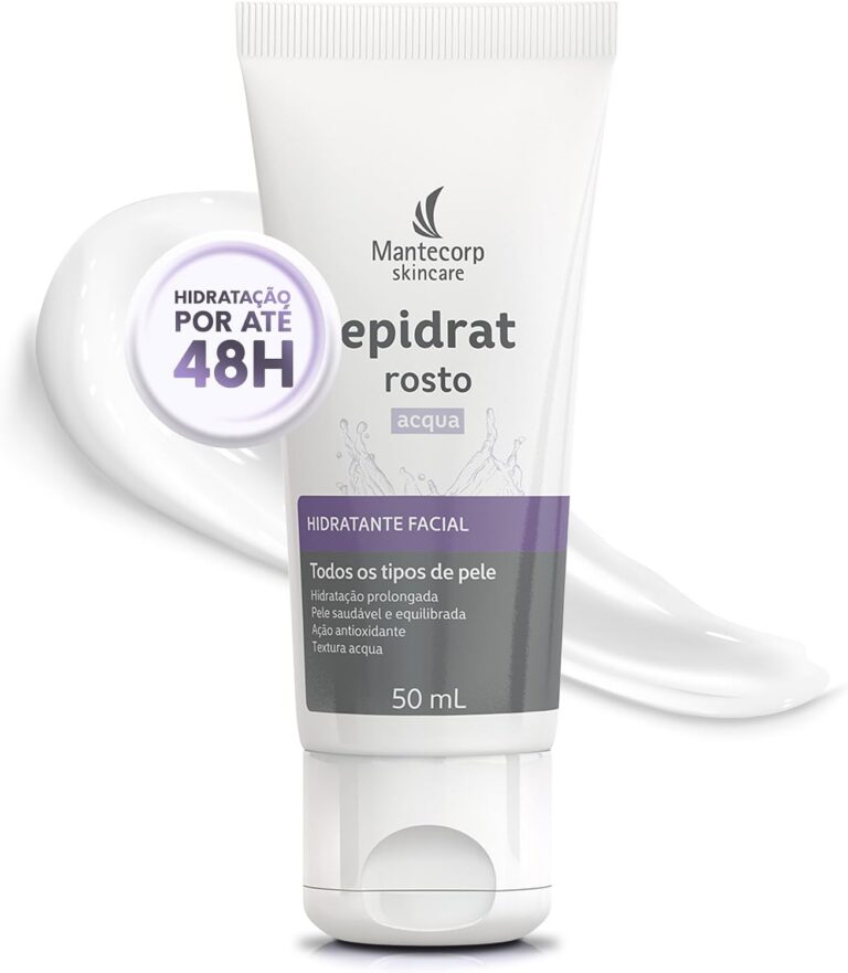 Hidratante Facial Epidrat Acqua – 50ml – Textura Leve e Rápida Absorção – Mantecorp