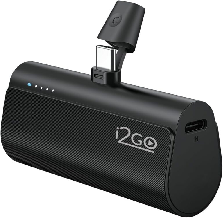 I2GO, Carregador Portátil (Power Bank), Pocket, 5000mAh, Não Necessita Cabos, Modelo USB-C