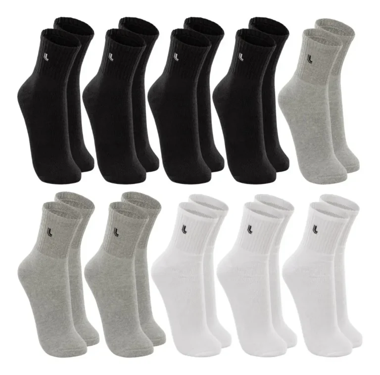 Kit 10 Pares Meia Lupo Original Masculina Cano Médio Algodão