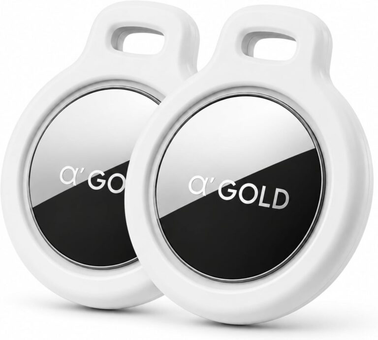 Kit 2 Tag Rastreador GPS Compatível com Iphone iOS (App Buscar) com Alarme Localizador Sonoro Air Bateria Duradoura, Localiza Chaves, Malas, Crianças, Pets