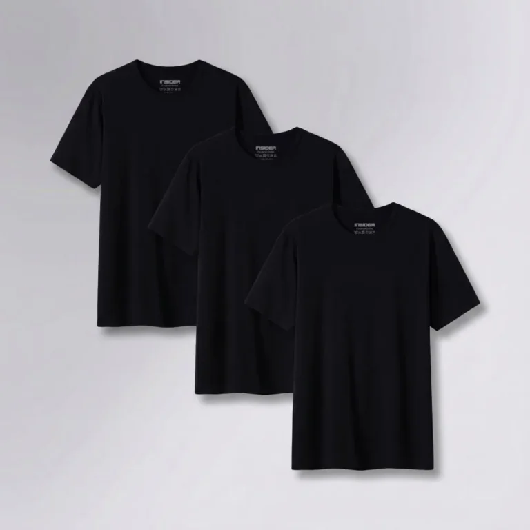 Kit 3 Camisetas  Light T-shirt Insider Preto M Lisa