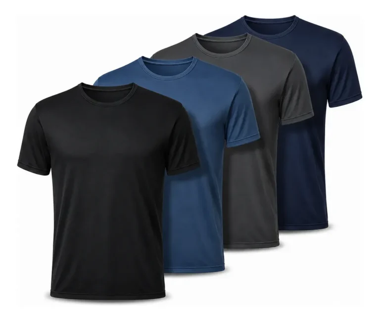 Kit 4 Camisetas Básicas Masculinas Dry Fit Lisa Tradicional 1 De Cada Cor M