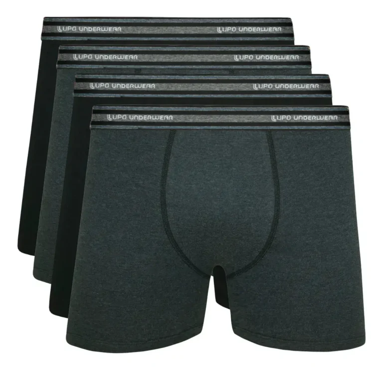 Kit 4 Cuecas Boxer Lupo Algodão Confortável Boxer Original