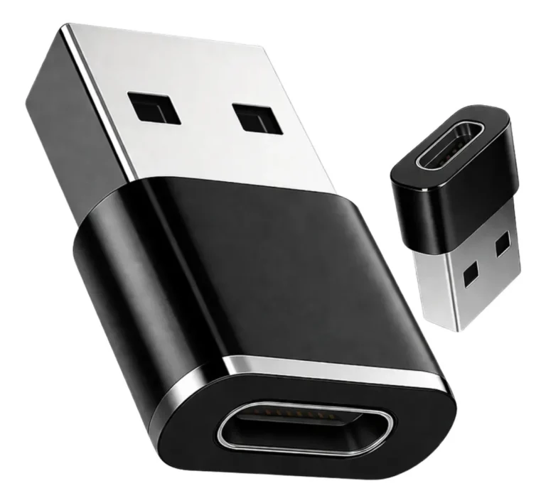 Kit Adaptador Tipo C Usb Conector Otg Usb C Femea Para Usb-a Preto