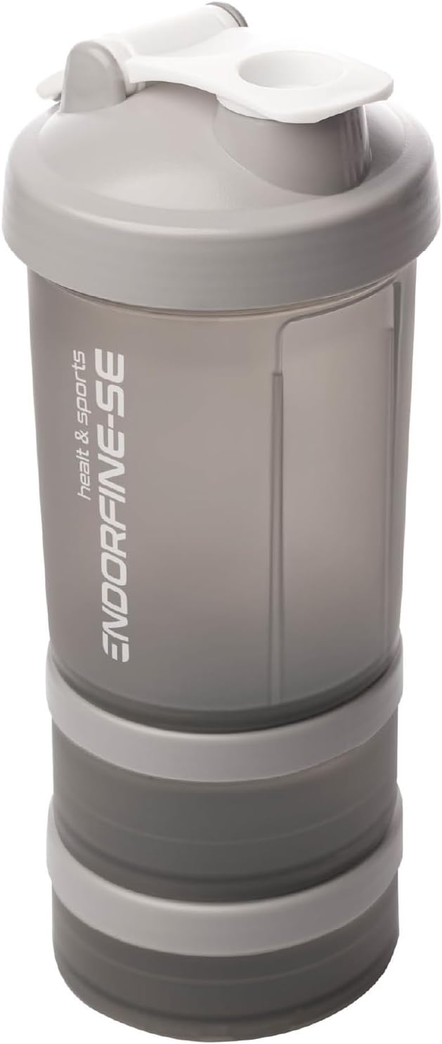 LYOR – Coqueleira shaker 3 em 1 – Performance Cinza 650ml