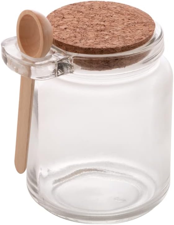 LYOR – Pote com Colher de Bambu e Tampa de Cortiça 240ml Vidro