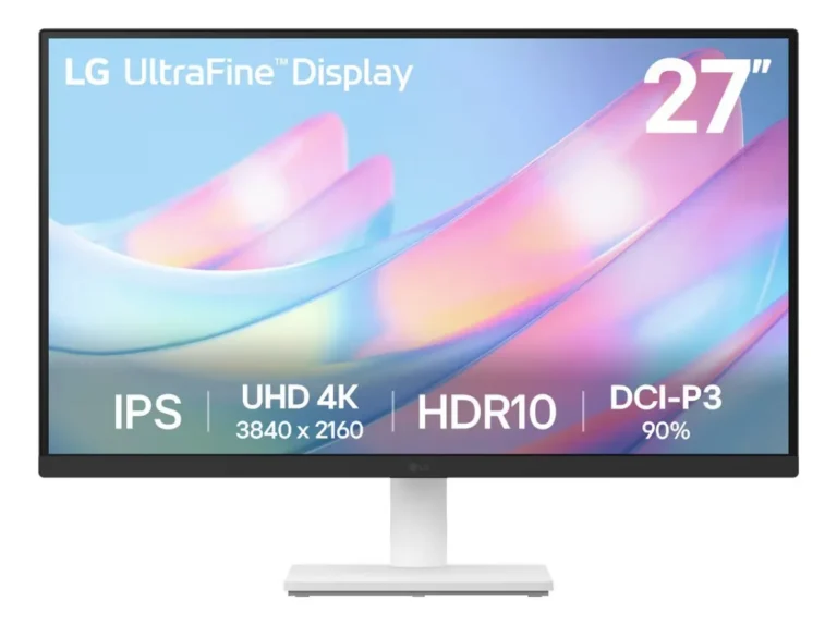 Monitor LG UltraFine – Tela IPS UHD 4K 27″, HDR10, DCI-P3 90% , Dynamic Action Sync – 27US500-W.