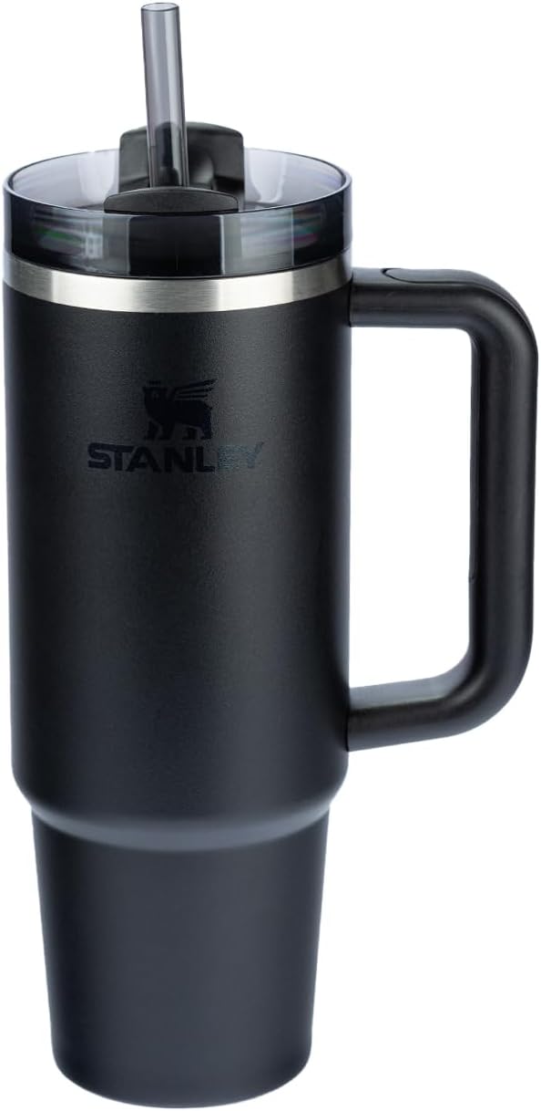 Stanley – Copo Quencher H2.0 FlowState 887ml – Copo de aço inoxidável com tampa, isolamento a vácuo, para água, chá gelado, café, smoothies e muito mais, Black 2.0