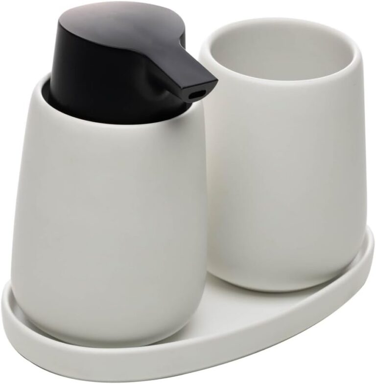 WOLFF – Conjunto 3 Peças para Banheiro de Cerâmica Oca Branco
