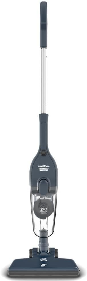 Aspirador de Pó Vertical Britânia 2 em 1 com Filtro Ciclone 1400W BAS30 1,5L Azul 127V