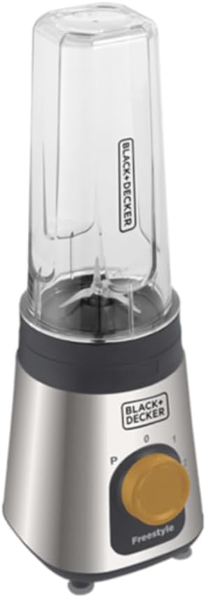 BLACK+DECKER Liquidificador, Processador, Freestyle, com Acabamento em Inox, Modelo LP320, 110V