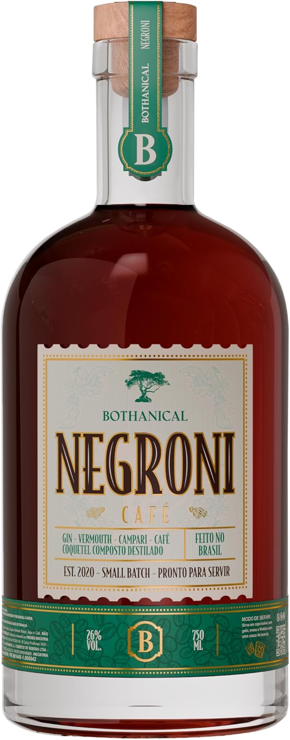 Bothanical Negroni Café – Feito no Brasil – Gin – Campari – Vermouth – Café – Pronto para Consumo