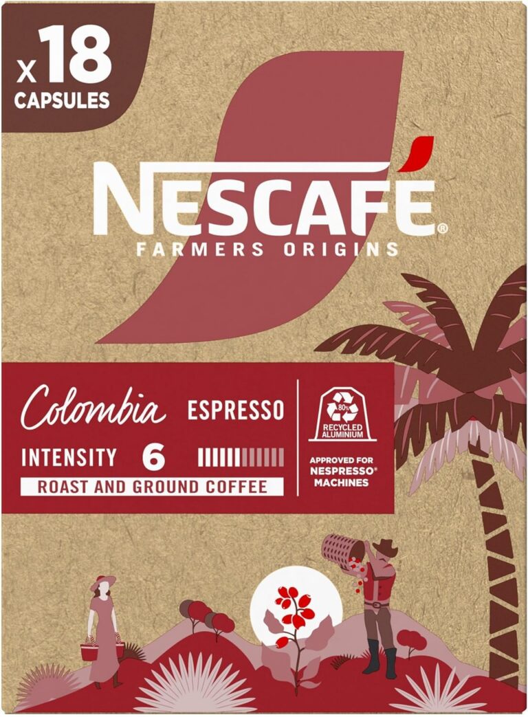 Café em Cápsula Nescafé Farmers Origins Colombia – compatível máquina Nespresso, 18 cápsulas 44g