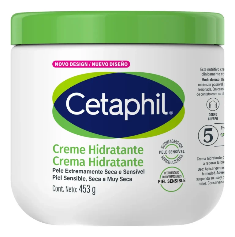 Cetaphil Creme Hidratante Corporal para Pele Seca e Sensível 453g – Hidratação por 48h