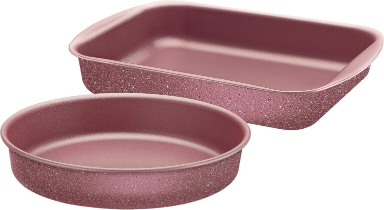 Conjunto Assadeiras Tramontina Jogo de Formas Antiaderentes Rosa 2 Peças Brasil