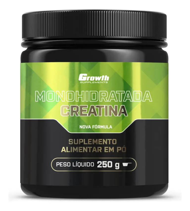 Creatina (250g) Monohidratada – Growth Supplements Sem Sabor